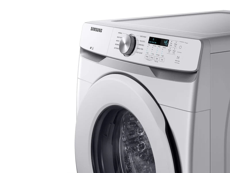 Samsung 4.5 cu. ft. Front Load Washer with Vibration Reduction Technology+ in White - White (WF45T6000AWA5)