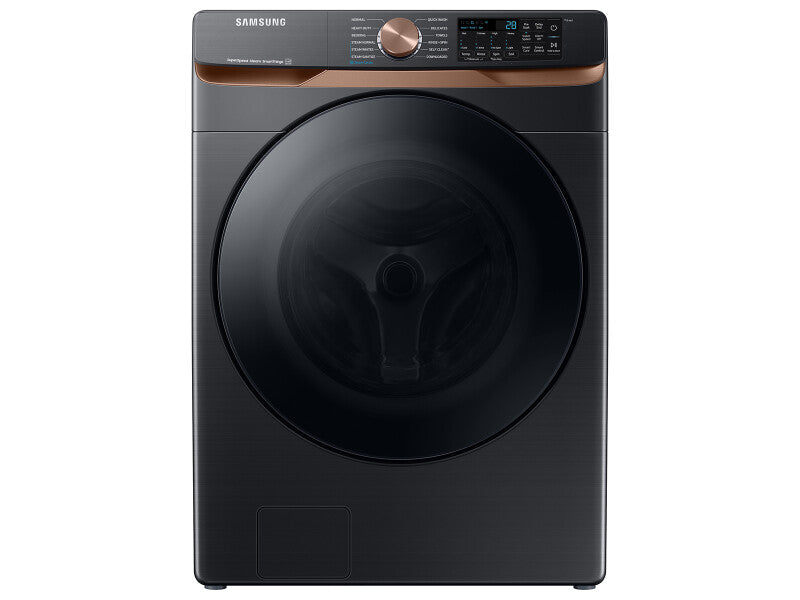 Samsung 5.0 cu. ft. Extra Large Capacity Smart Front Load Washer with Super Speed Wash and Steam in Brushed Black - Brushed Black (WF50BG8300AVUS)