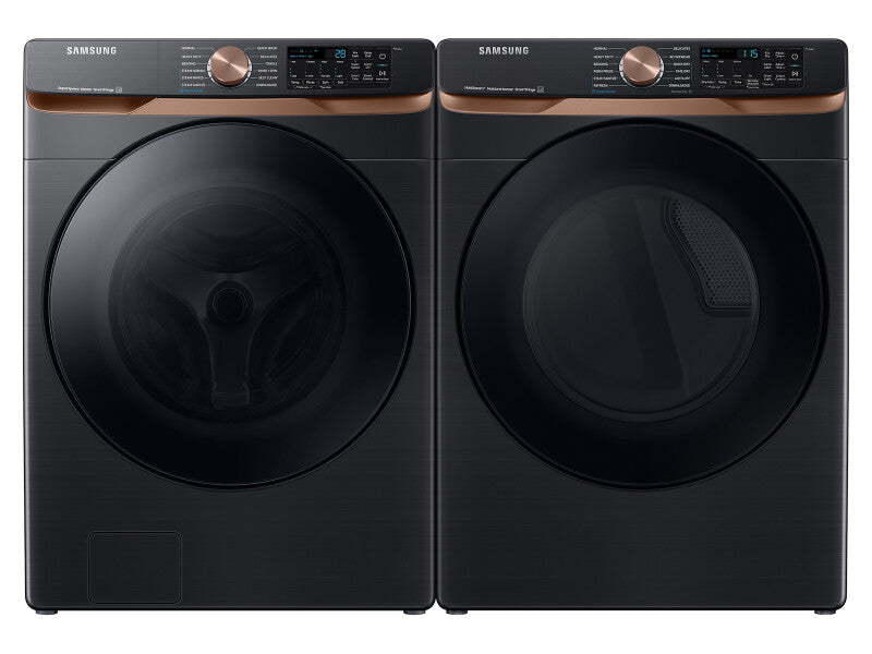Samsung 5.0 cu. ft. Extra Large Capacity Smart Front Load Washer with Super Speed Wash and Steam in Brushed Black - Brushed Black (WF50BG8300AVUS)