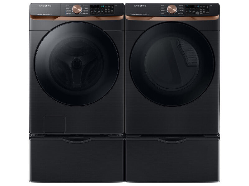 Samsung 5.0 cu. ft. Extra Large Capacity Smart Front Load Washer with Super Speed Wash and Steam in Brushed Black - Brushed Black (WF50BG8300AVUS)
