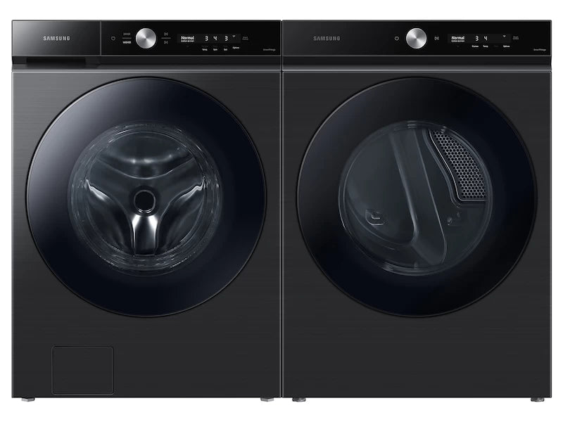 Samsung Bespoke 5.3 cu. ft. Ultra Capacity Front Load Washer with Super Speed Wash and AI Smart Dial in Brushed Black - Brushed Black (WF53BB8700AVUS)