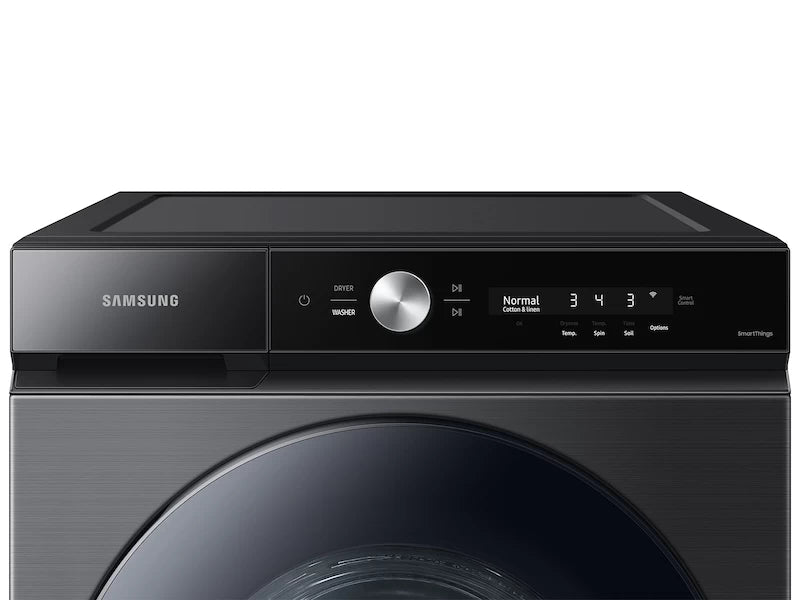 SAMSUNG  Bespoke 5.3 cu. ft. Ultra Capacity Front Load Washer with Super Speed Wash and AI Smart Dial in Brushed Black - Other (WF53BB8700AVUS)