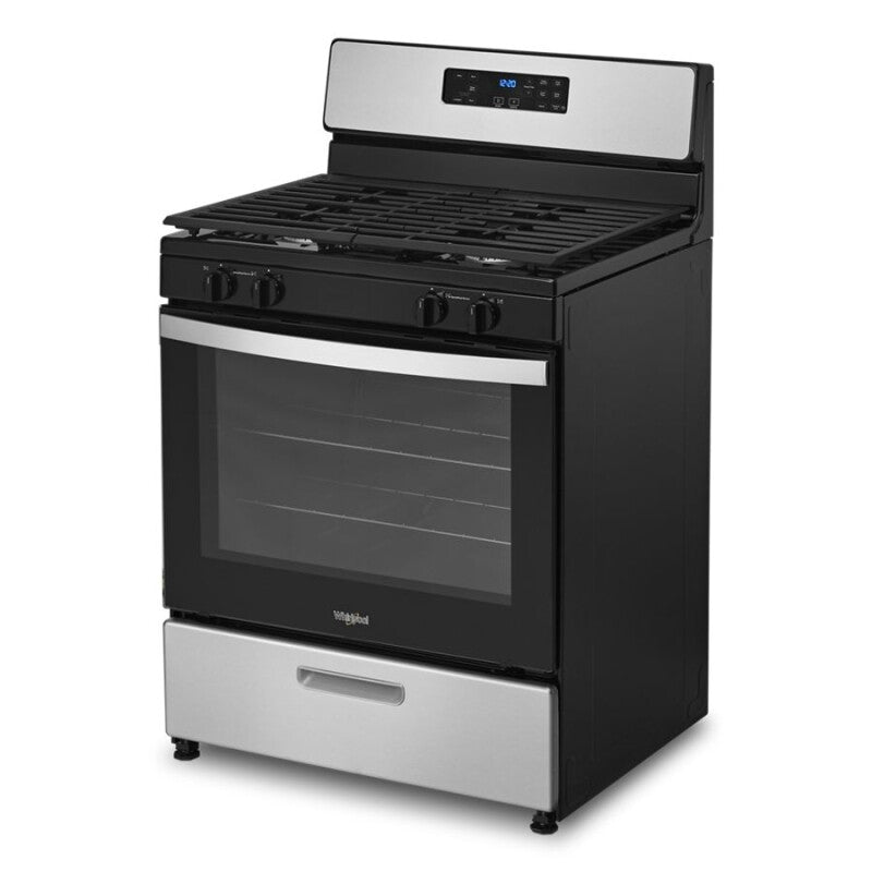 WHIRLPOOL 5.1 Cu. Ft. Freestanding Gas Range with Broiler Drawer - Stainless Steel (WFG320M0MS)