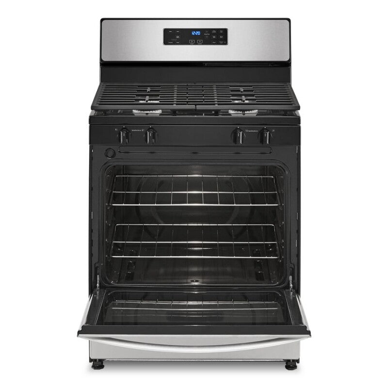 WHIRLPOOL 5.1 Cu. Ft. Freestanding Gas Range with Broiler Drawer - Stainless Steel (WFG320M0MS)