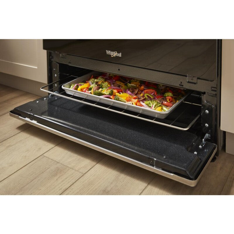 Whirlpool 5.1 Cu. Ft. Freestanding Gas Range with Broiler Drawer - White (WFG320M0MW)