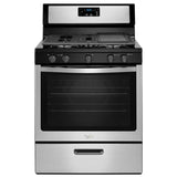 Whirlpool Whirlpool® 5.1 Cu. Ft. Freestanding 5-Burner Gas Stove - Stainless Steel (WFG505M0BS)