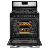 Whirlpool Whirlpool® 5.1 Cu. Ft. Freestanding 5-Burner Gas Stove - Stainless Steel (WFG505M0BS)