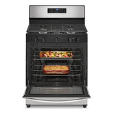 WHIRLPOOL  5.1 Cu. Ft. Freestanding Gas Range with Edge to Edge Cooktop - Stainless Steel (WFG505M0MS)
