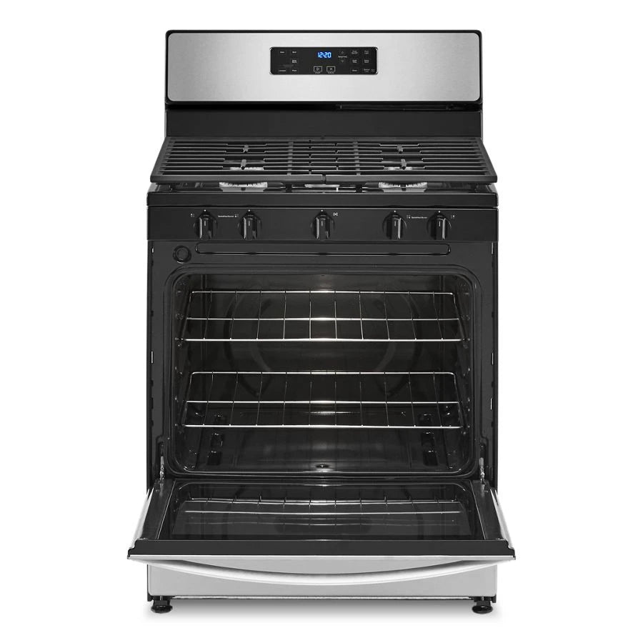 WHIRLPOOL  5.1 Cu. Ft. Freestanding Gas Range with Edge to Edge Cooktop - Stainless Steel (WFG505M0MS)