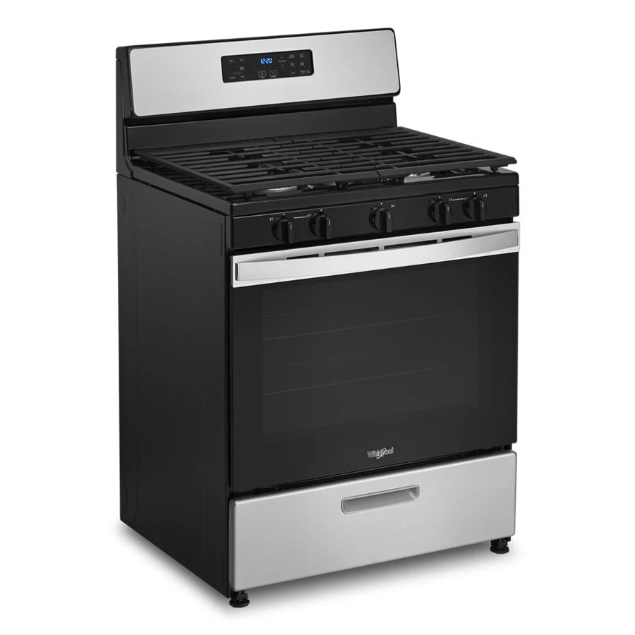 WHIRLPOOL  5.1 Cu. Ft. Freestanding Gas Range with Edge to Edge Cooktop - Stainless Steel (WFG505M0MS)