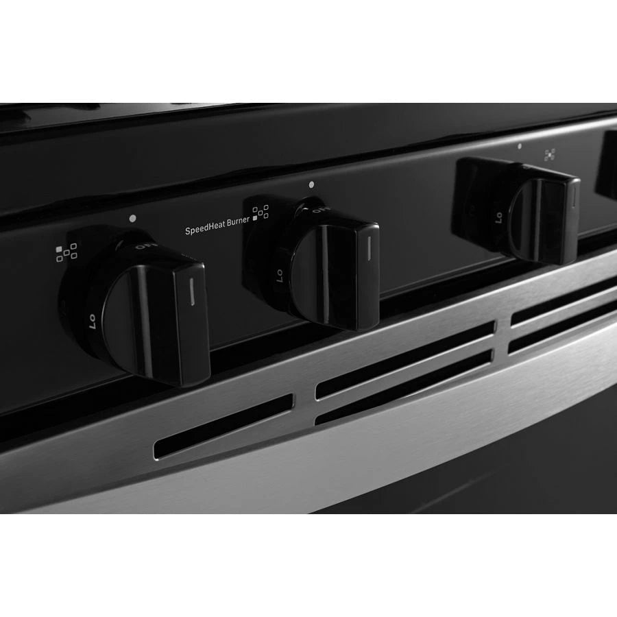 WHIRLPOOL  5.1 Cu. Ft. Freestanding Gas Range with Edge to Edge Cooktop - Stainless Steel (WFG505M0MS)