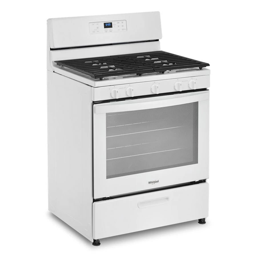 WHIRLPOOL  5.1 Cu. Ft. Freestanding Gas Range with Edge to Edge Cooktop - White (WFG505M0MW)