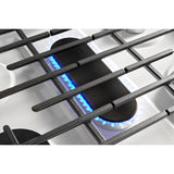 WHIRLPOOL 5.1 Cu. Ft. Freestanding Gas Range with Edge to Edge Cooktop - White (WFG505M0MW)