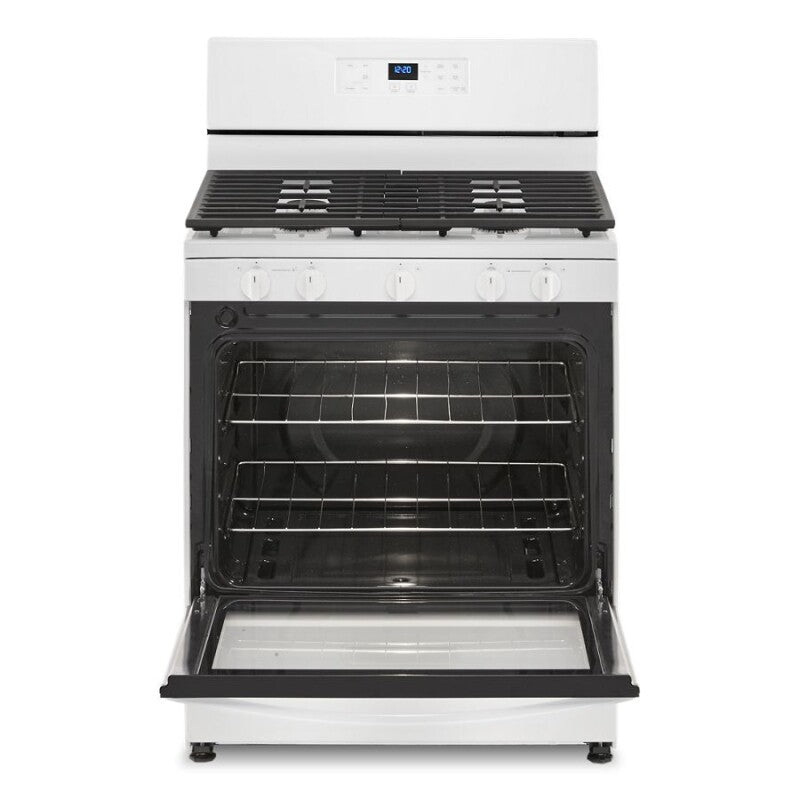 Whirlpool 5.1 Cu. Ft. Freestanding Gas Range with Edge to Edge Cooktop - White (WFG505M0MW)