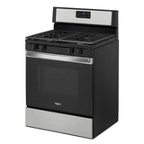WHIRLPOOL  WHIRLPOOL RANGE GAS 30"  "Slf-Clean", ,2-15K ,1-9K 1-5K BTU - Stainless Steel (WFG515S0JS)