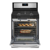 Whirlpool 5.0 cu. ft. Whirlpool® gas range with SpeedHeat™ burner - Stainless Steel (WFG515S0JS)