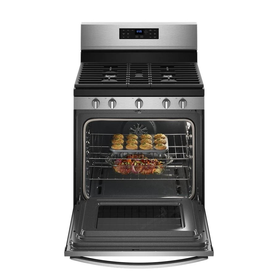 Whirlpool  5.0 cu. ft. Whirlpool® gas convection oven with Frozen Bake™ technology - Fingerprint Resistant Stainless Steel (WFG550S0HZ)
