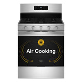 WHIRLPOOL  30-inch Gas Range with Air Cooking Technology, No Preheat Air Fry and Air Baking and Self Clean - Fingerprint Resistant Stainless Steel (WFGS5030RZ)