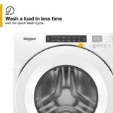 WHIRLPOOL  4.3 cu. ft. Closet-Depth Front Load Washer with Intuitive Controls - White (WFW560CHW)