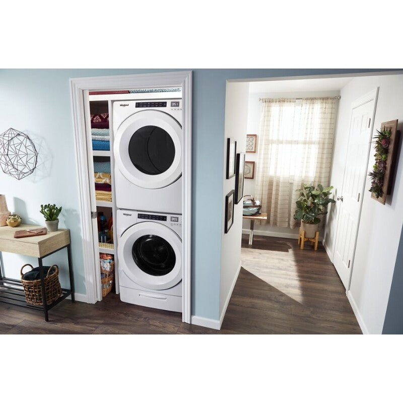 Whirlpool 4.3 cu. ft. Closet-Depth Front Load Washer with Intuitive Controls - White (WFW560CHW)