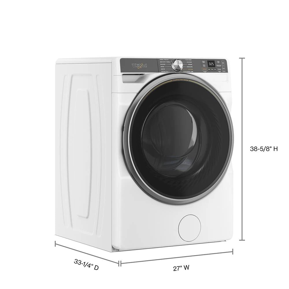 WHIRLPOOL  5.0 cu. ft. Smart Front Load ENERGY STAR® Certified Washer with FreshFlow™ Vent System and Intelligent Wash - White (WFW6720RW)