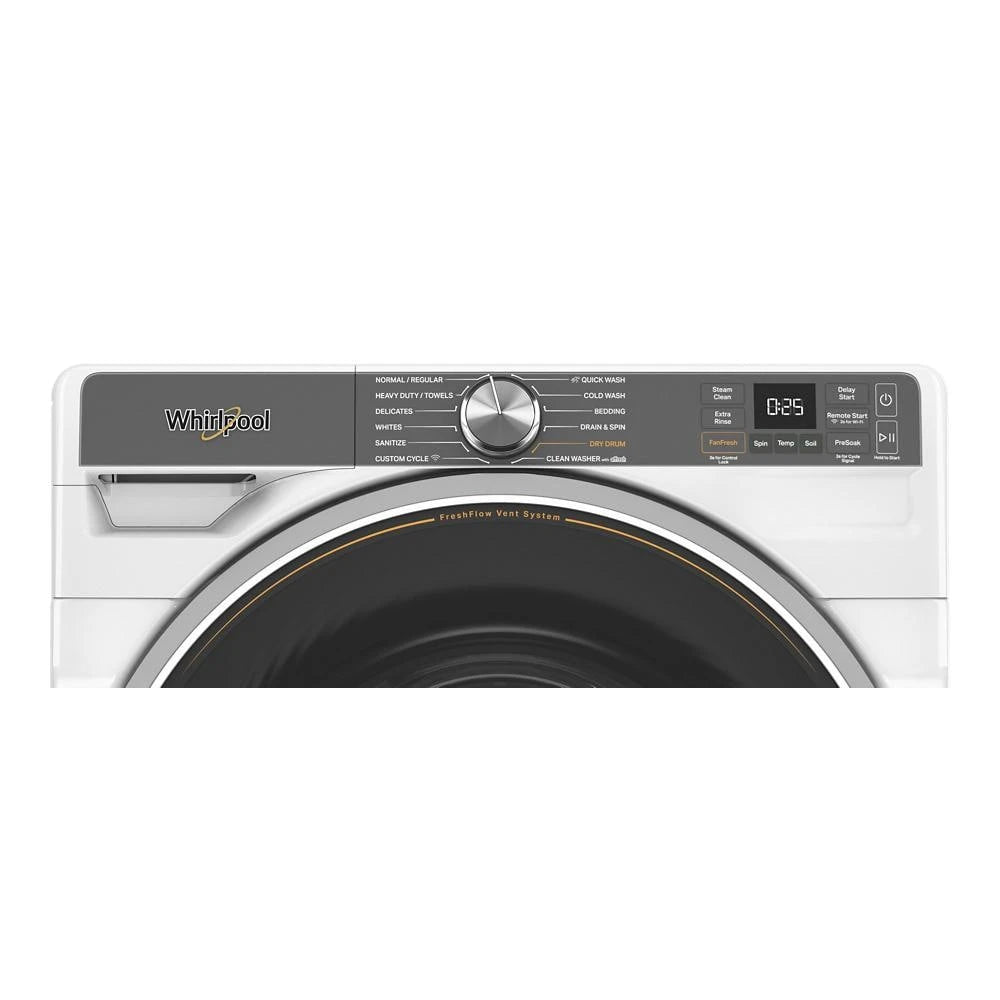 WHIRLPOOL  5.0 cu. ft. Smart Front Load ENERGY STAR® Certified Washer with FreshFlow™ Vent System and Intelligent Wash - White (WFW6720RW)