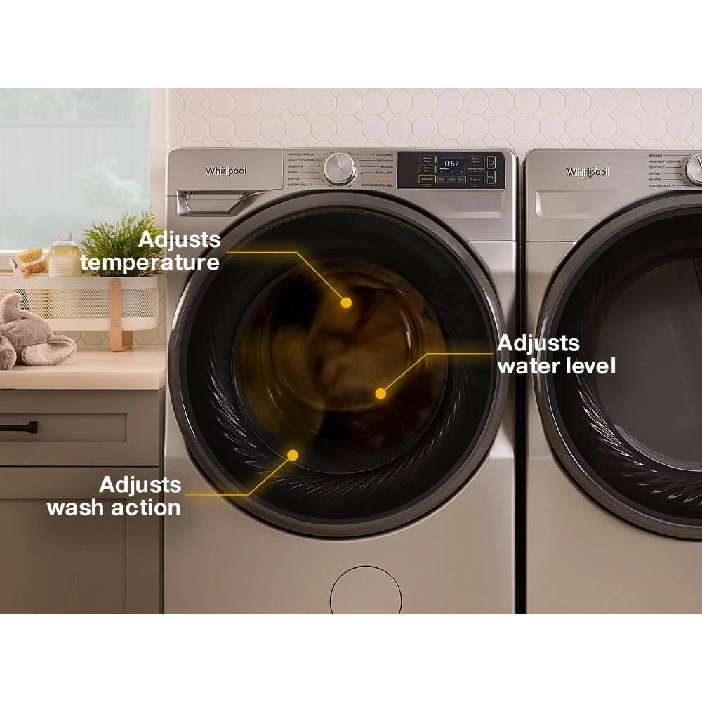 WHIRLPOOL  5.0 cu. ft. Smart Front Load ENERGY STAR® Certified Washer with FreshFlow™ Vent System and Intelligent Wash - White (WFW6720RW)