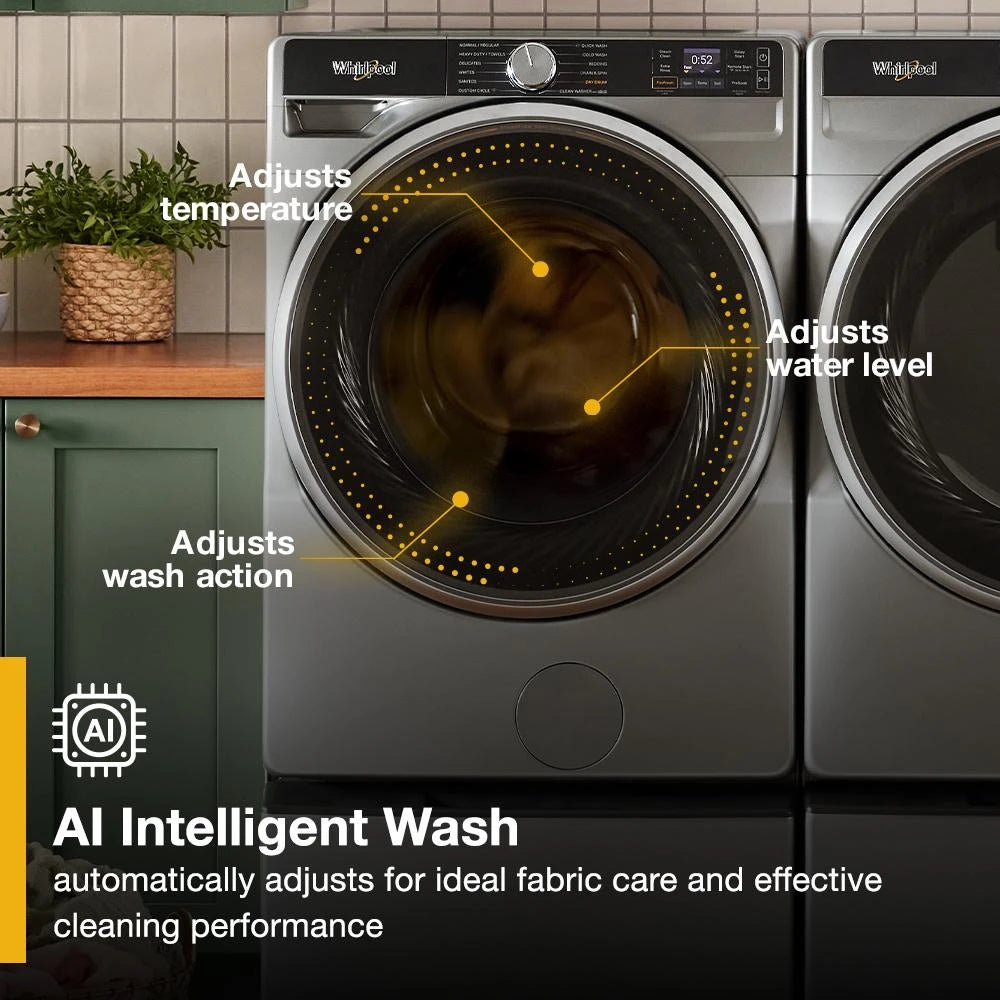 WHIRLPOOL  5.0 cu. ft. Smart Front Load ENERGY STAR® Certified Washer with FreshFlow™ Vent System and Intelligent Wash - White (WFW6720RW)