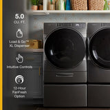 WHIRLPOOL  5.0 cu. ft. Front Load Washer with Load & Go™ XL Dispenser - Chrome Shadow (WFW8620HC)