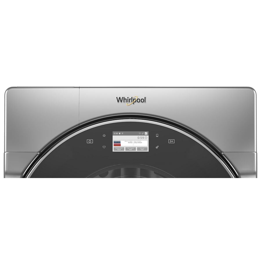 Whirlpool 5.0 cu. ft. Smart Front Load Washer with Load & Go™ XL Plus Dispenser - Chrome Shadow (WFW9620HC)