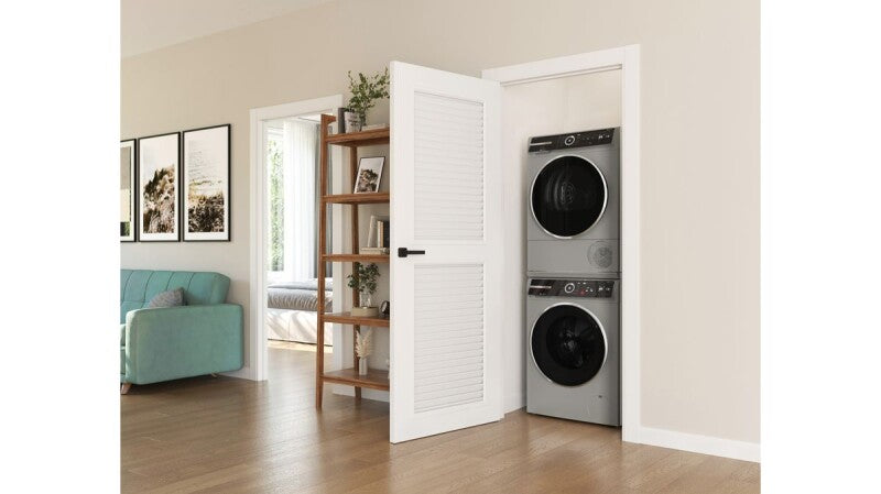 Bosch 800 Series Compact Washer - Pearl Steel (WGB246AXUC)