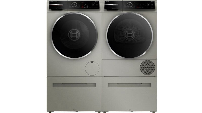 Bosch 800 Series Compact Washer - Pearl Steel (WGB246AXUC)