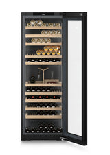 LIEBHERR  Freestanding Wine, Right Hinged - Black Glass (WGB7470)