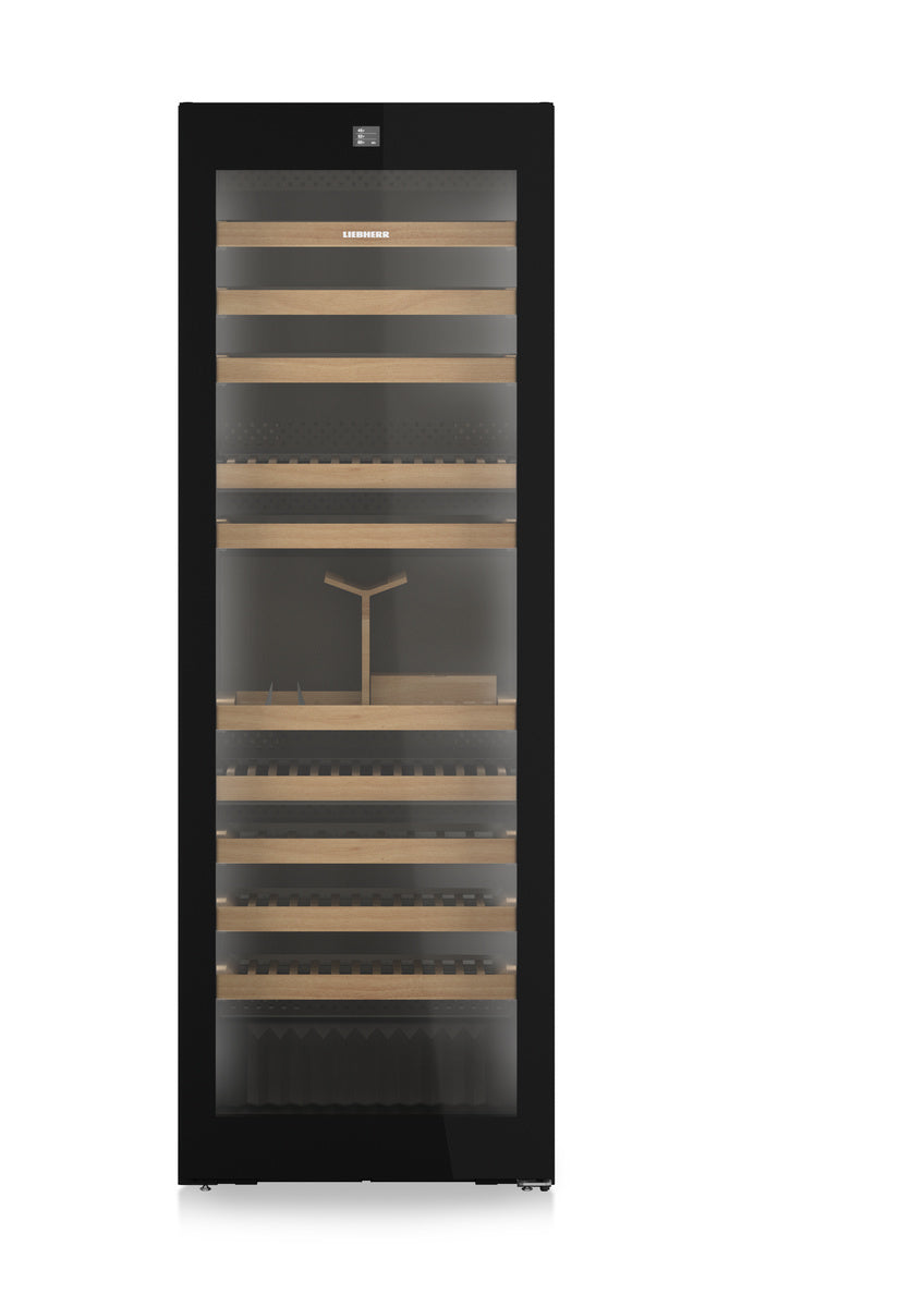 LIEBHERR  Freestanding Wine, Right Hinged - Black Glass (WGB7470)