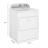 Whirlpool 7.0 cu. Front Load Gas Dryer with AutoDry Drying System - White (WGD4950HW)
