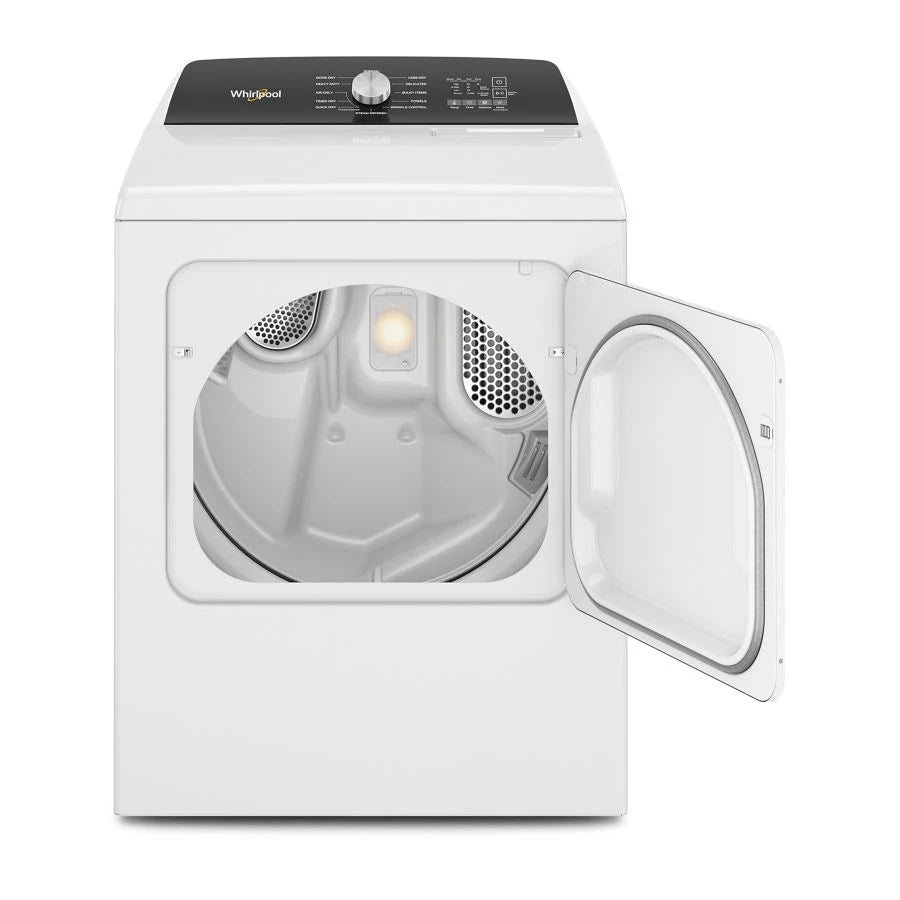 WHIRLPOOL  7.0 Cu. Ft. Top Load Gas Moisture Sensing Dryer with Steam - White (WGD5050LW)