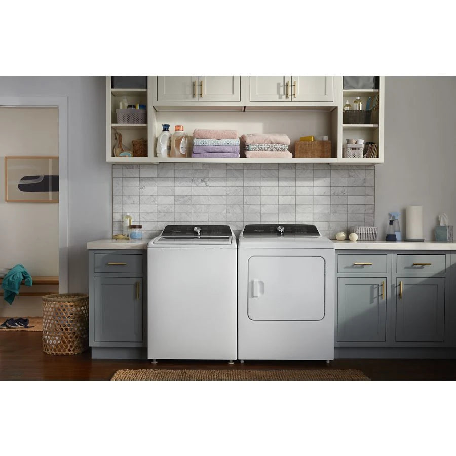 WHIRLPOOL  7.0 Cu. Ft. Top Load Gas Moisture Sensing Dryer with Steam - White (WGD5050LW)