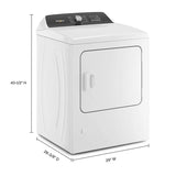 WHIRLPOOL  7.0 Cu. Ft. Top Load Gas Moisture Sensing Dryer with Steam - White (WGD5050LW)