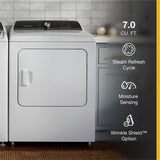 Whirlpool 7.0 Cu. Ft. Top Load Gas Moisture Sensing Dryer with Steam - White (WGD5050LW)