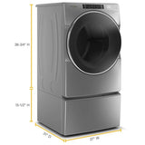 WHIRLPOOL  7.4 cu. ft. Front Load Gas Dryer with Steam Cycles - Chrome Shadow (WGD8620HC)