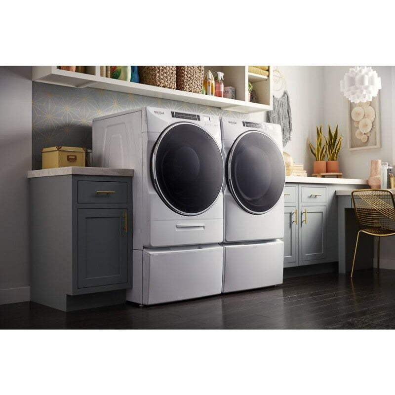 Whirlpool 7.4 cu. ft. Front Load Gas Dryer with Steam Cycles - White (WGD8620HW)