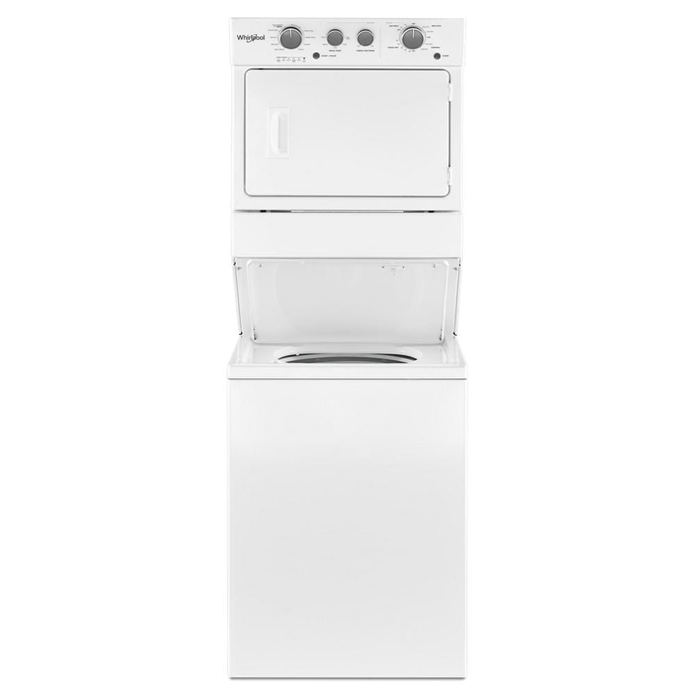 Whirlpool 3.5 cu.ft Gas Stacked Laundry Center 9 Wash cycles and AutoDry - White (WGT4027HW)
