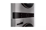 LG Single Unit Front Load LG WashTower™ with Center Control™ 4.5 cu. ft. Washer and 7.4 cu. ft. Electric Dryer - Graphite Steel (WKE100HVA)