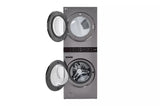 LG Single Unit Front Load LG WashTower™ with Center Control™ 4.5 cu. ft. Washer and 7.4 cu. ft. Gas Dryer - Graphite Steel (WKG101HVA)