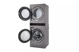 LG  Single Unit Front Load Washtower™ With Center Control™ 4.5 Cu. Ft. Washer And 7.4 Cu. Ft. Gas Dryer - Graphite Steel (WKG101HVA)