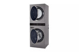 LG  Single Unit Front Load Washtower™ With Center Control™ 4.5 Cu. Ft. Washer And 7.4 Cu. Ft. Gas Dryer - Graphite Steel (WKG101HVA)