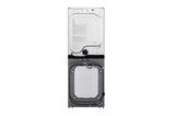 LG Single Unit Front Load LG WashTower™ with Center Control™ 4.5 cu. ft. Washer and 7.4 cu. ft. Gas Dryer - Graphite Steel (WKG101HVA)
