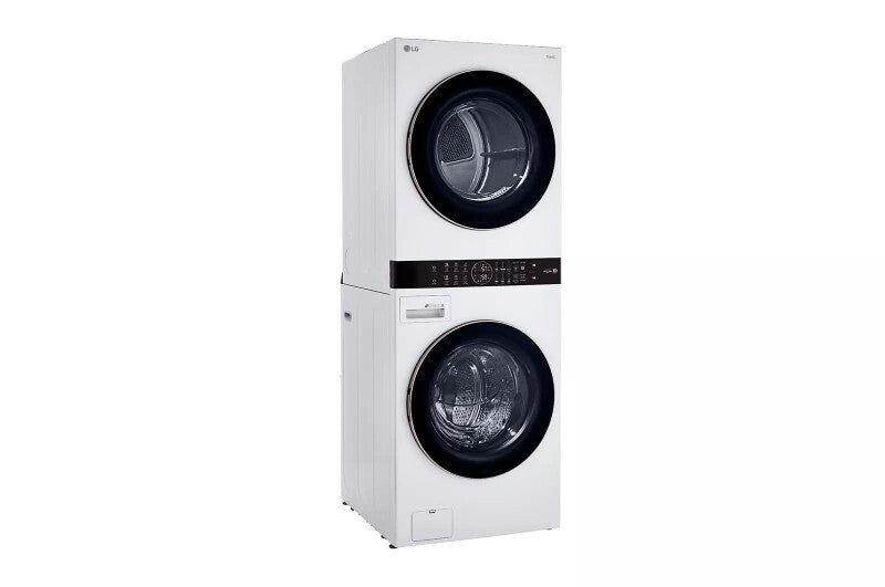 LG Single Unit Front Load LG WashTower™ with Center Control™ 4.5 cu. ft. Washer and 7.4 cu. ft. Gas Dryer - White (WKG101HWA)