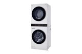 LG Single Unit Front Load LG WashTower™ with Center Control™ 4.5 cu. ft. Washer and 7.4 cu. ft. Gas Dryer - White (WKG101HWA)