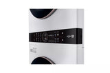 LG Single Unit Front Load LG WashTower™ with Center Control™ 4.5 cu. ft. Washer and 7.4 cu. ft. Gas Dryer - White (WKG101HWA)